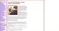 Desktop Screenshot of french-kissing-tips.com